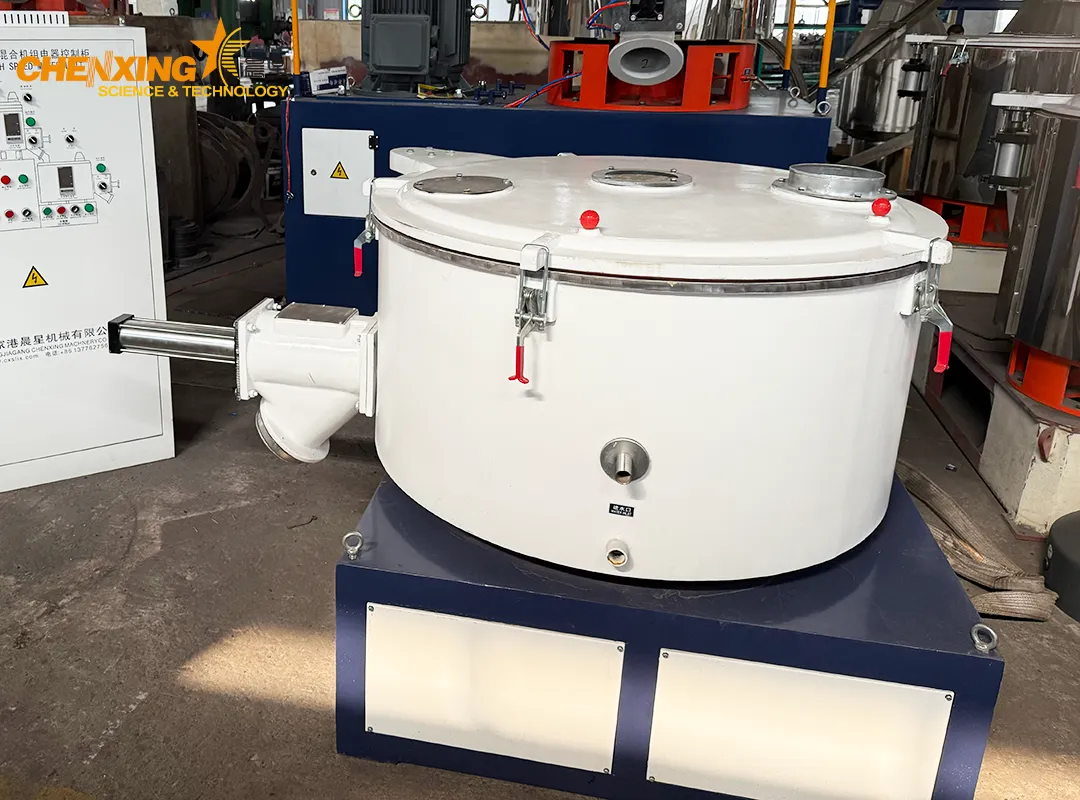 SHL cold mixer cooling plastic materials after hot mixing process