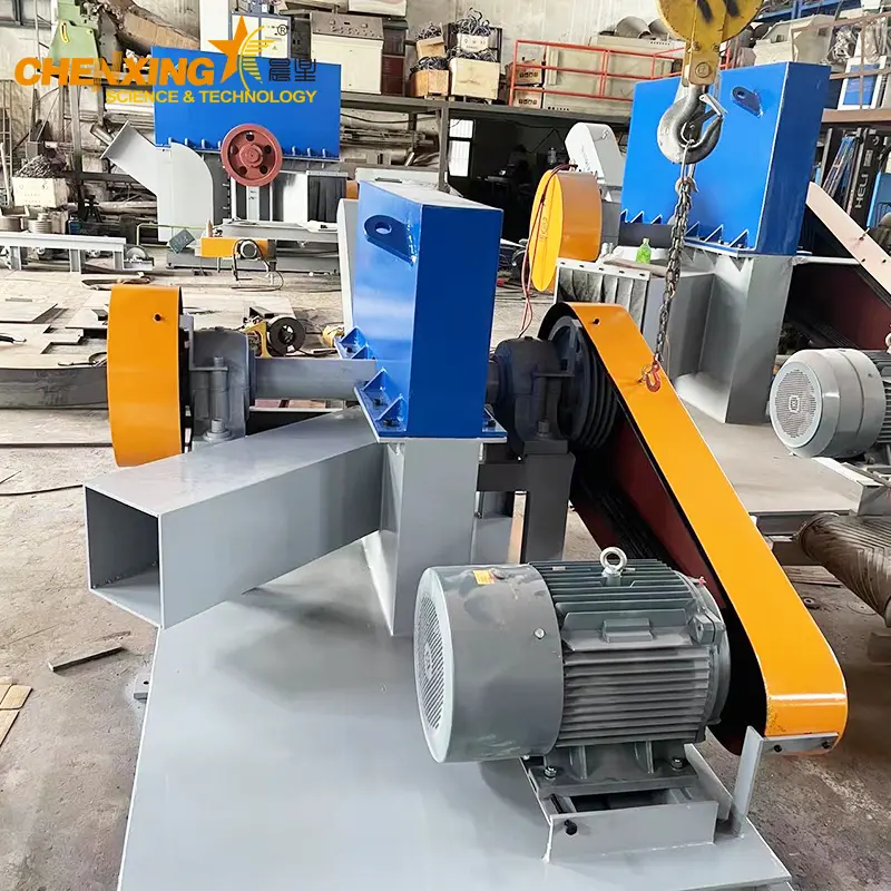 Horizontal Cutterless HDPE Pipe Crusher | 800mm Large Diameter Pipe Granulator | Chenxing