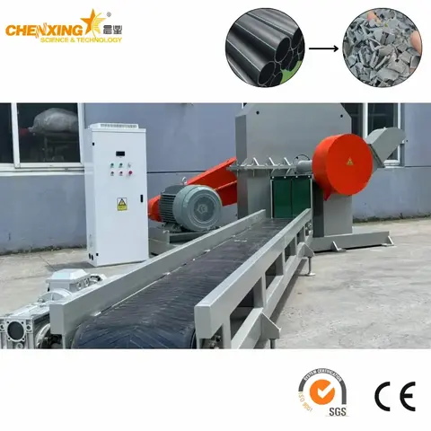 Extrusion Scrap & Reject Pipe Crusher for HDPE Pipe Recycling | Chenxing