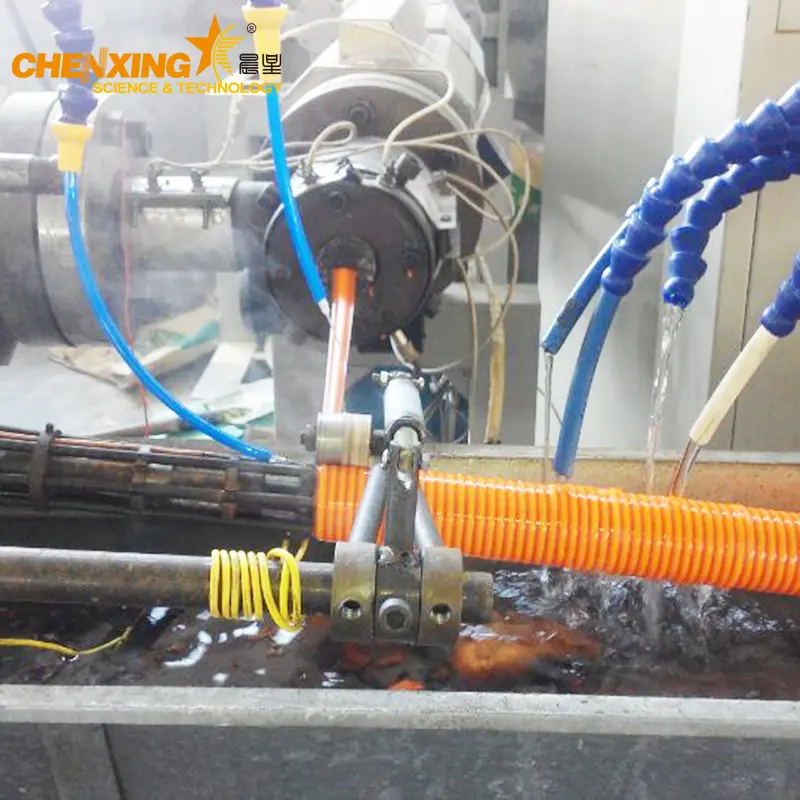 PVC Plastic-Bar-Reinforced Pipe Extrusion Line — SJ-45 Dual-Extruder Spiral Hose Production System