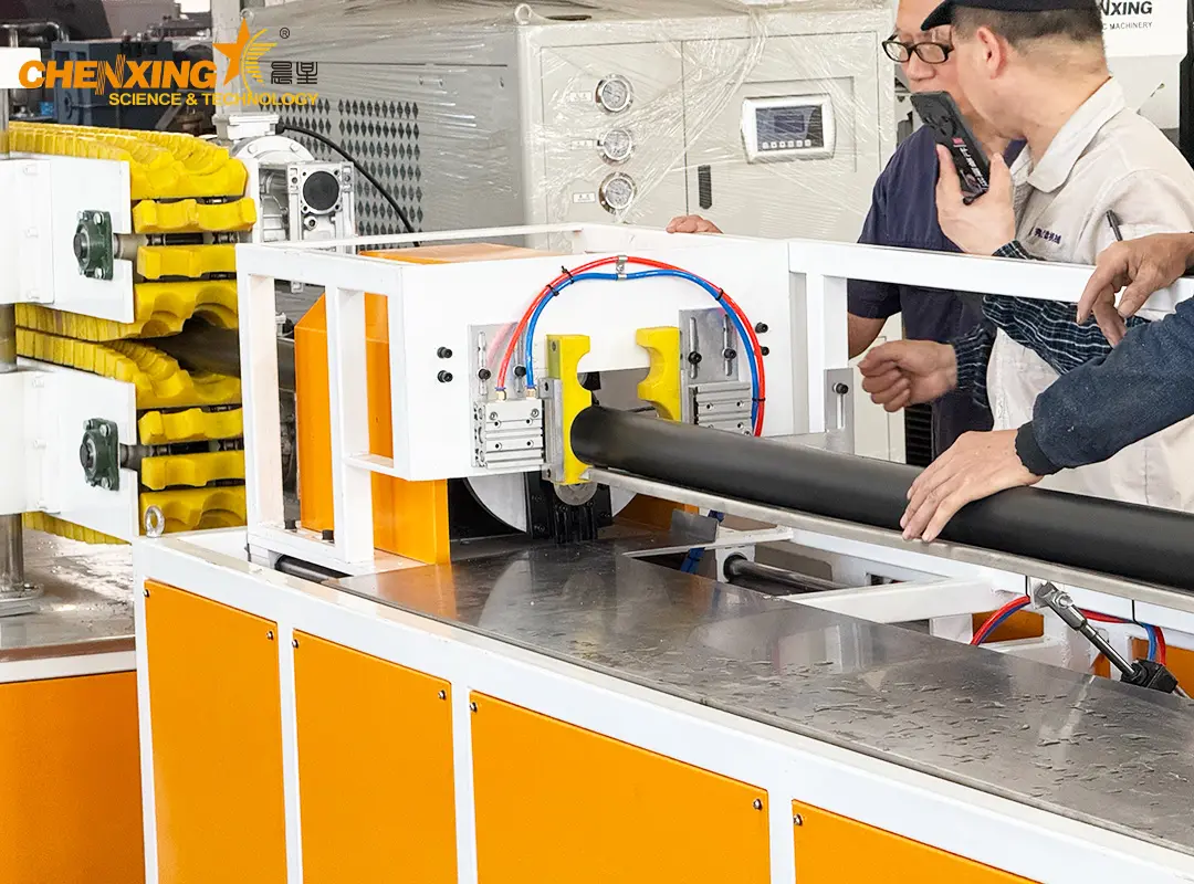 Energy saving PVC pipe extrusion line