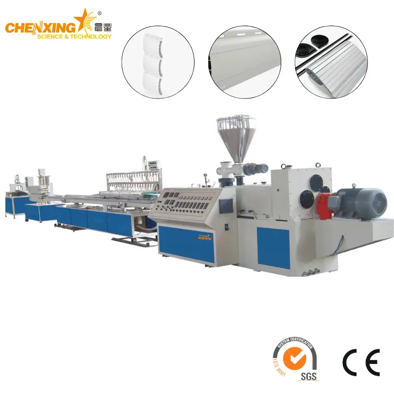 UPVC PVC Roller Shutter Slat Profile Line | PVC Window Door Shutters Blind Profile Extrusion Machine 