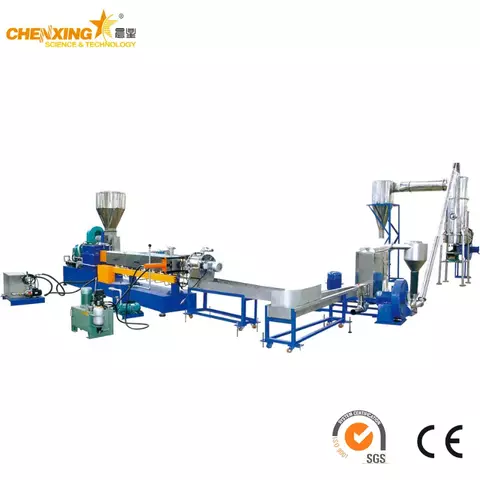 Water Ring Cutting Waste Plastic Recycling and Granulating Line