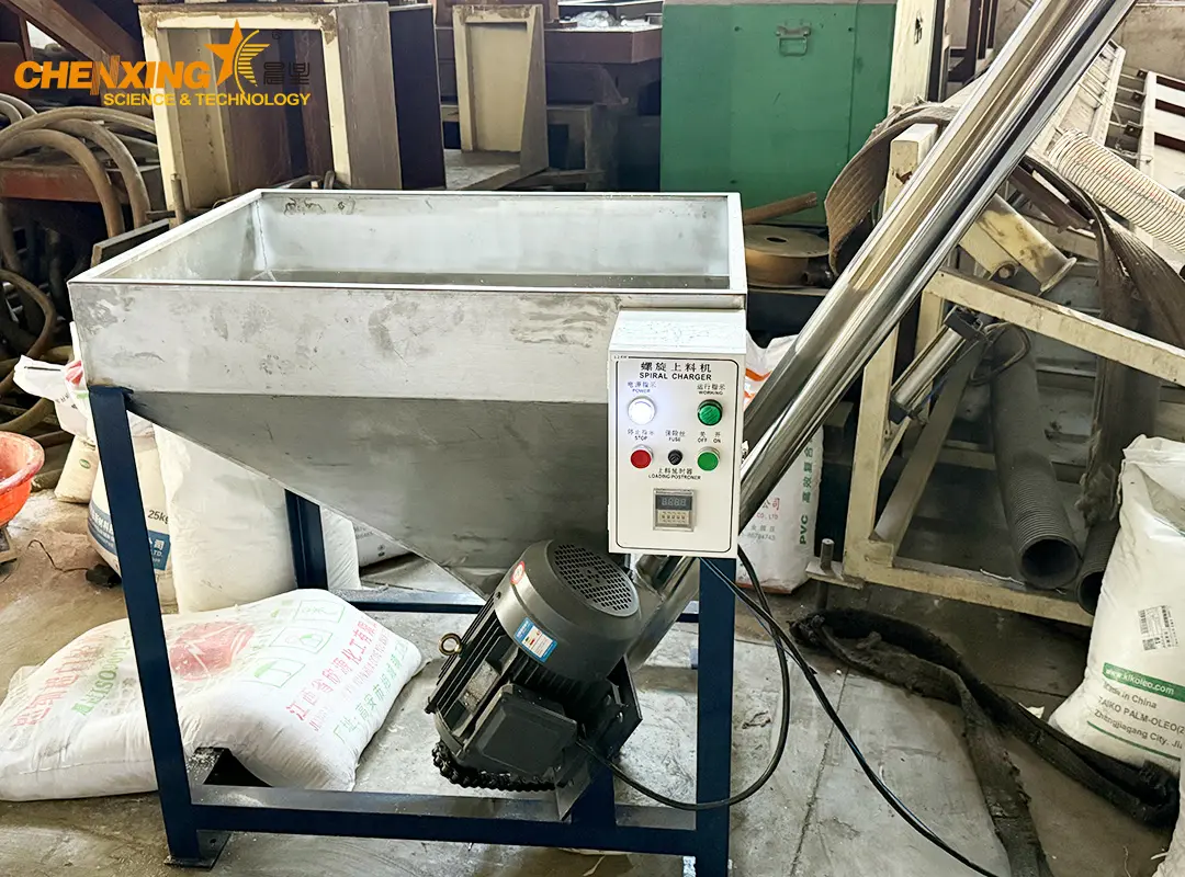 PVC mixer and feeding system