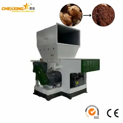 Coconut Husk Coir Shell Shredder | Swing Arm Single Shaft Shredder for Coconut Fibre