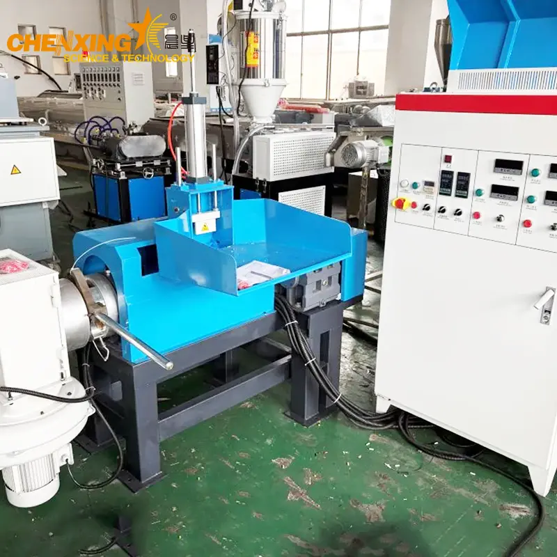 Low Temperature Plastic Granulator | Compact Granulator for PE PP Film Edge Trim Recycling, 50-200 Kg/h | Chenxing