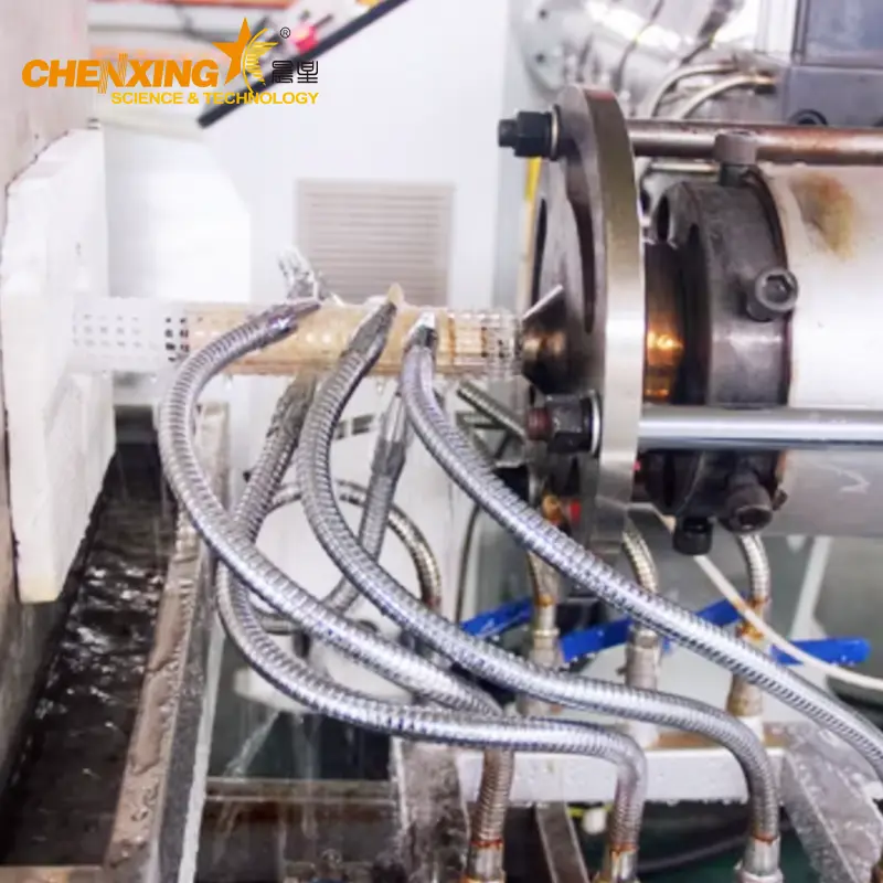 Square Mesh Net Pipe Extrusion Line | PE Mesh Tube Extrusion Line 