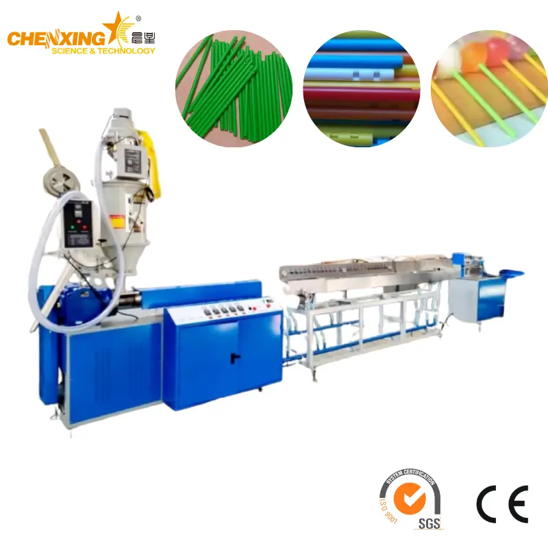 Automatic PP PE PLA Lollipop Candy Stick Extrusion Line | Cotton Swab Stick Making Machine 