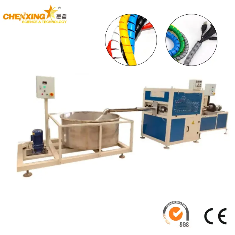 PP Cable Protection Spiral Strip Hose Production Line — 12-180mm Flexible Conduit Extrusion System