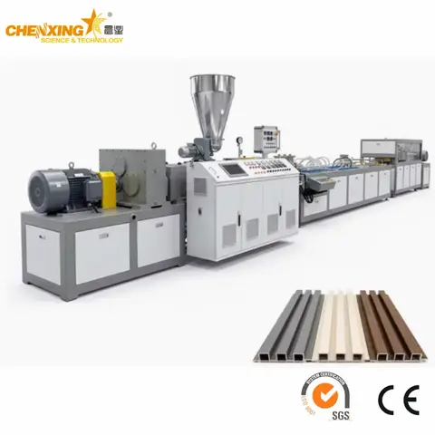 PVC WPC Fluted Wall Board Extrusion Line | Ceiling Cladding Panel Line 