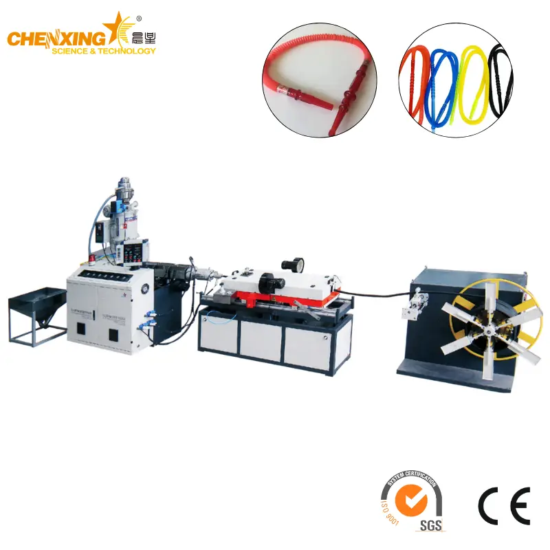 PP PE Shisha Hookah Hose Making Machine | Single Wall Corrugated Water Smoking Tube Extruder | Chenxing