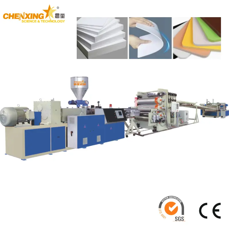 PVC/WPC Celuka Foam Board Sheet Extrusion Line — Solid Skin + Foamed Core in One Pass