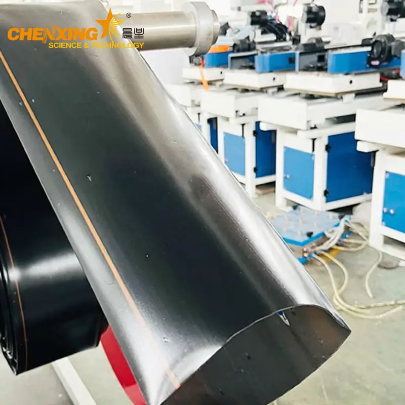 PE/PVC Lay Flat Hose Extrusion Line — Fiber Reinforced Irrigation Hose Machine