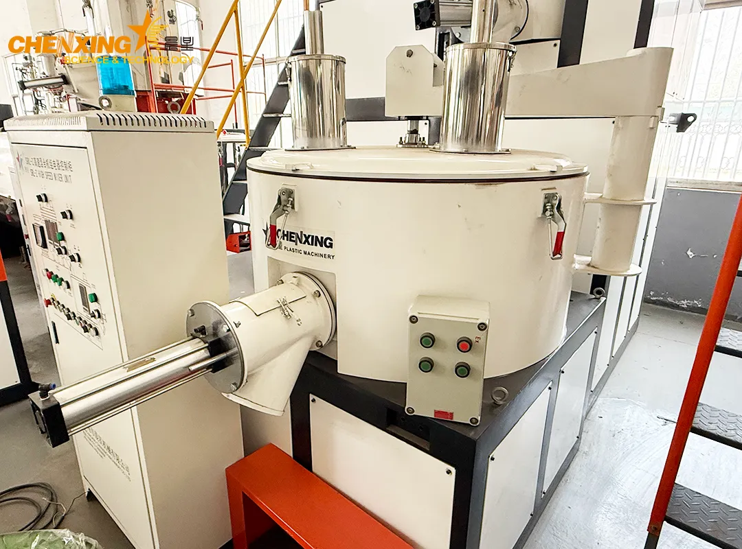 Industrial horizontal mixer for PVC compounding production line