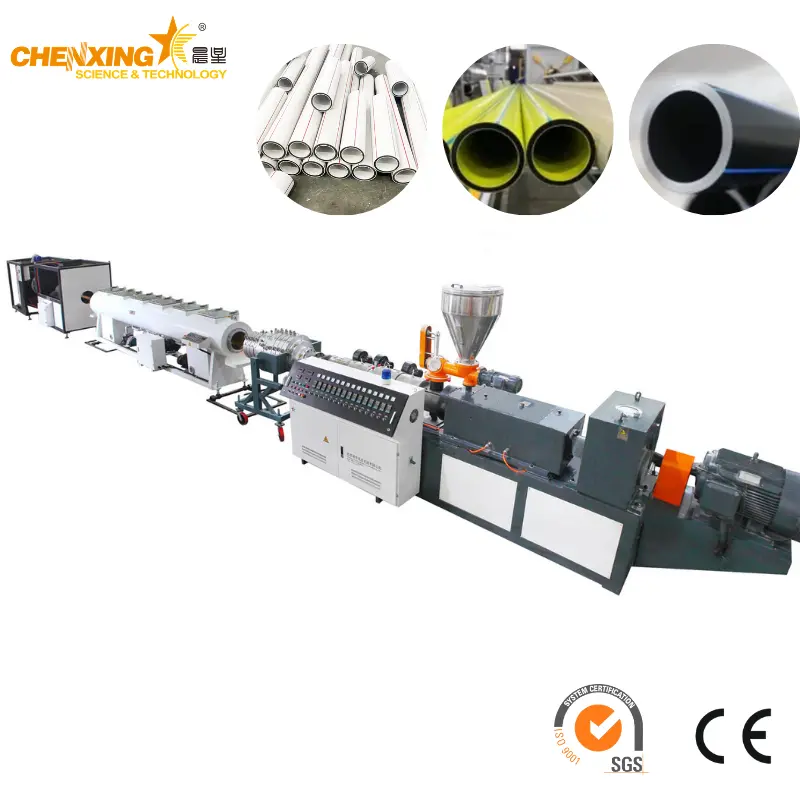 3-Layer High-Speed PE/PPR/HDPE Pipe Extrusion Line | HDPE Pipe Making Machine - Chenxing