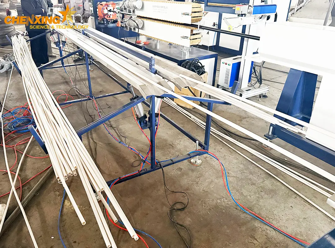 5.Industrial PVC pipe production workflow